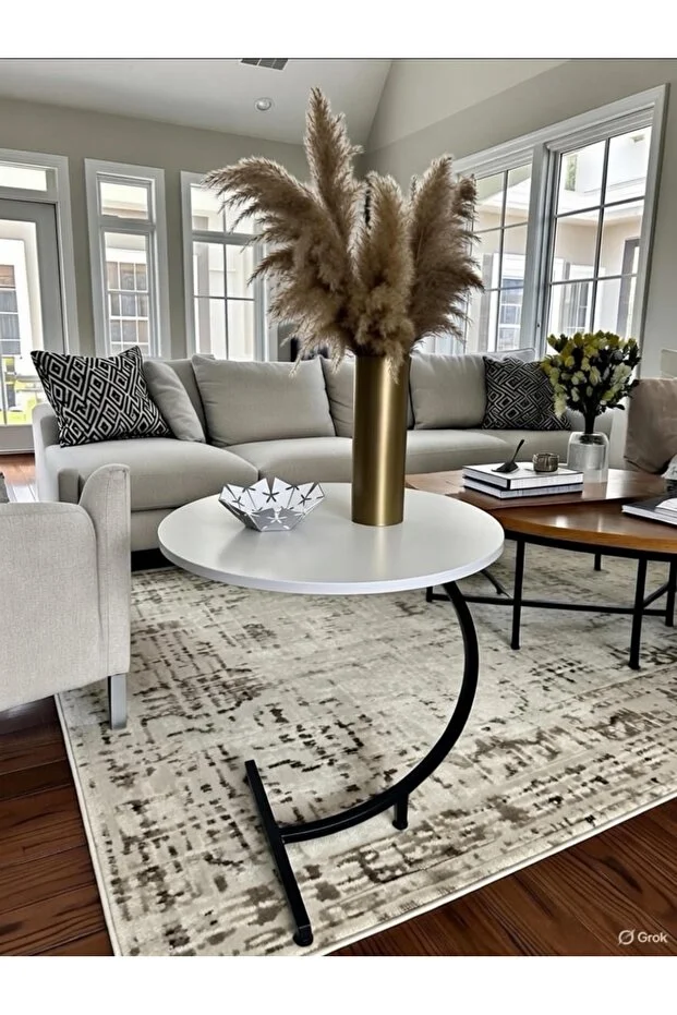 Metal Yan sehpa orta sehpa 6